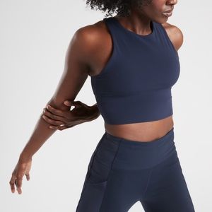 Athleta Conscious Crop in Powervita Navy